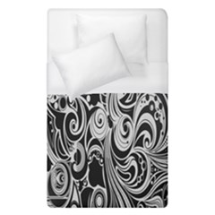 Black White Pattern Shape Patterns Duvet Cover (single Size)