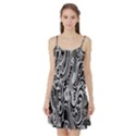 Black White Pattern Shape Patterns Satin Night Slip View1