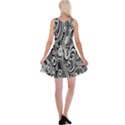 Black White Pattern Shape Patterns Reversible Velvet Sleeveless Dress View2