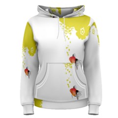 Fish Underwater Yellow White Women s Pullover Hoodie