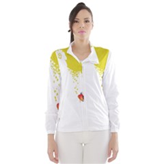 Fish Underwater Yellow White Wind Breaker (women) by Simbadda