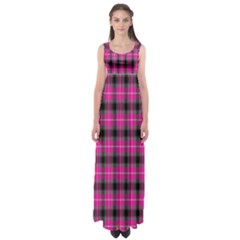 Cell Background Pink Surface Empire Waist Maxi Dress by Simbadda