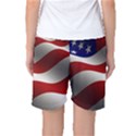 Flag United States Stars Stripes Symbol Women s Basketball Shorts View2