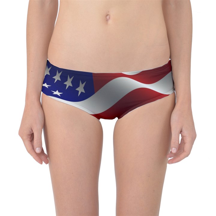 Flag United States Stars Stripes Symbol Classic Bikini Bottoms