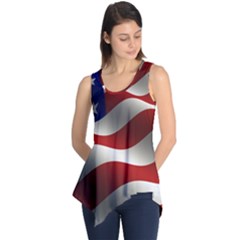 Flag United States Stars Stripes Symbol Sleeveless Tunic by Simbadda