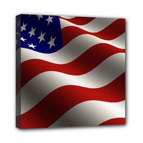 Flag United States Stars Stripes Symbol Mini Canvas 8  X 8  by Simbadda