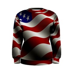 Flag United States Stars Stripes Symbol Women s Sweatshirt by Simbadda