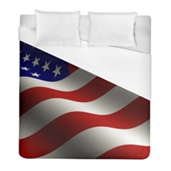 Flag United States Stars Stripes Symbol Duvet Cover (full/ Double Size) by Simbadda