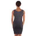 Leather Stitching Thread Perforation Perforated Leather Texture Wrap Front Bodycon Dress View2