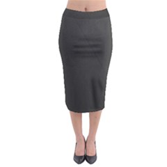 Leather Stitching Thread Perforation Perforated Leather Texture Midi Pencil Skirt by Simbadda