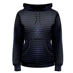 Hexagonal White Dark Mesh Women s Pullover Hoodie by Simbadda