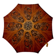 Pattern Shape Wood Background Texture Hook Handle Umbrellas (medium) by Simbadda