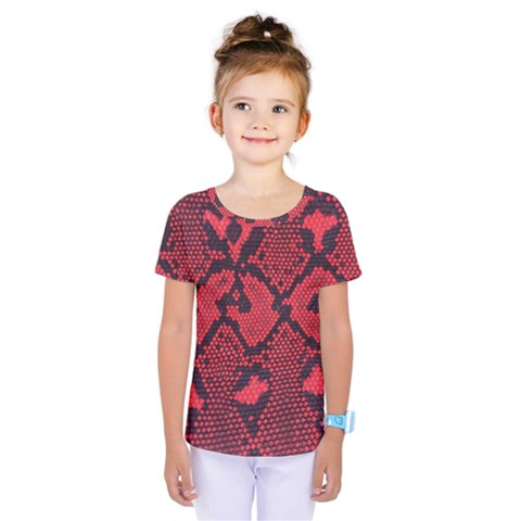 Leather Point Surface Kids  One Piece Tee by Simbadda