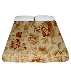 Patterns Flowers Petals Shape Background Fitted Sheet (queen Size)