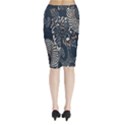 Patterns Dark Shape Surface Midi Wrap Pencil Skirt View2