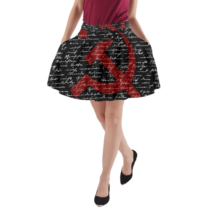 Communism  A-Line Pocket Skirt