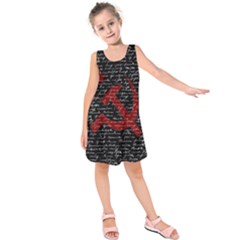 Communism  Kids  Sleeveless Dress by Valentinaart