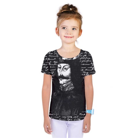 Count Vlad Dracula Kids  One Piece Tee by Valentinaart