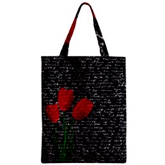 Red Tulips Zipper Classic Tote Bag by Valentinaart