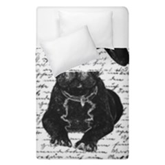 Cute Bulldog Duvet Cover Double Side (single Size) by Valentinaart