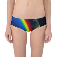 Rainbow Earth Outer Space Fantasy Carmen Image Classic Bikini Bottoms by Simbadda