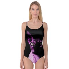 Pink Sphynx Cat Camisole Leotard  by Valentinaart