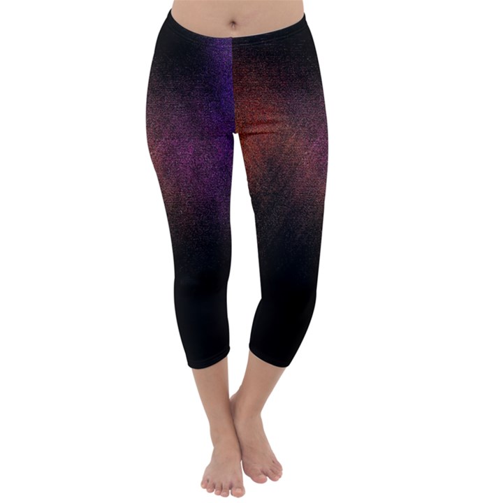 Point Light Luster Surface Capri Winter Leggings 