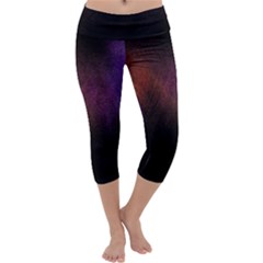 Point Light Luster Surface Capri Yoga Leggings by Simbadda