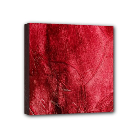 Red Background Texture Mini Canvas 4  X 4  by Simbadda