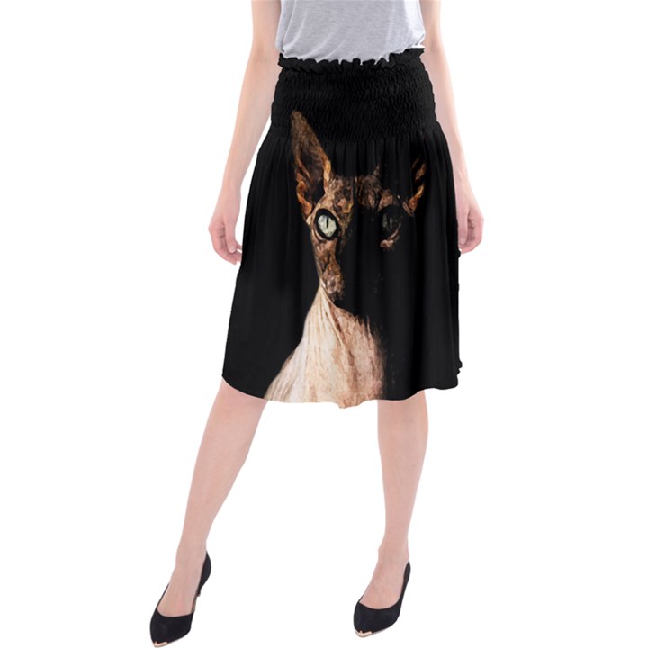 Sphynx cat Midi Beach Skirt