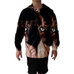 Sphynx Cat Hooded Wind Breaker (kids) by Valentinaart