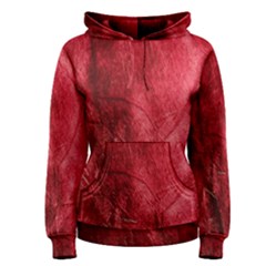 Red Background Texture Women s Pullover Hoodie