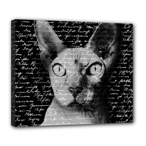 Sphynx Cat Deluxe Canvas 24  X 20   by Valentinaart