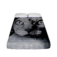 Sphynx Cat Fitted Sheet (full/ Double Size) by Valentinaart