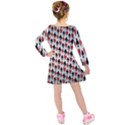 Suit Spades Hearts Clubs Diamonds Background Texture Kids  Long Sleeve Velvet Dress View2