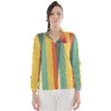 Texture Stripes Lines Color Bright Wind Breaker (Women) View1