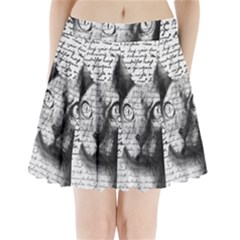 Sphynx Cat Pleated Mini Skirt by Valentinaart