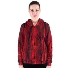 Tunnel Red Black Light Women s Zipper Hoodie