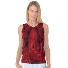 Tunnel Red Black Light Women s Basketball Tank Top by Simbadda