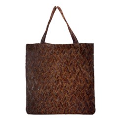 Texture Background Rust Surface Shape Grocery Tote Bag by Simbadda