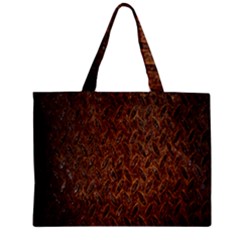 Texture Background Rust Surface Shape Zipper Mini Tote Bag by Simbadda