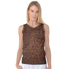 Texture Background Rust Surface Shape Women s Basketball Tank Top by Simbadda