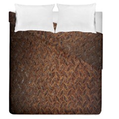 Texture Background Rust Surface Shape Duvet Cover Double Side (queen Size) by Simbadda