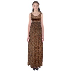 Texture Background Rust Surface Shape Empire Waist Maxi Dress by Simbadda