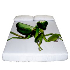 Mantis Fitted Sheet (queen Size) by Valentinaart