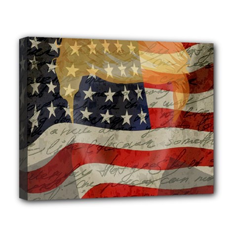 American President Deluxe Canvas 20  X 16   by Valentinaart