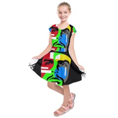 Che Guevara Kids  Short Sleeve Dress by Valentinaart