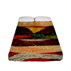 Hamburger Fitted Sheet (full/ Double Size) by Valentinaart