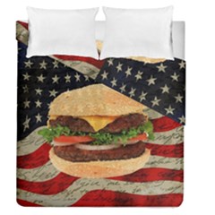 Hamburger Duvet Cover Double Side (queen Size) by Valentinaart