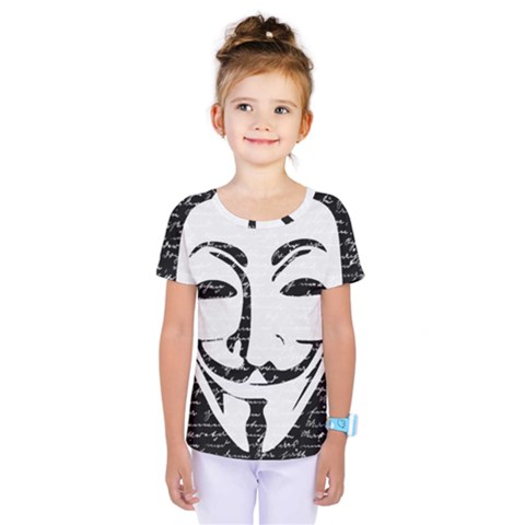 Antonymous   Kids  One Piece Tee by Valentinaart